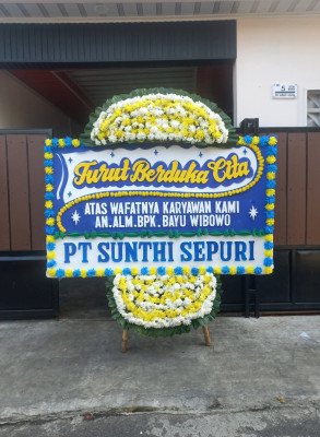 Papan Bunga Duka di Jenggawah